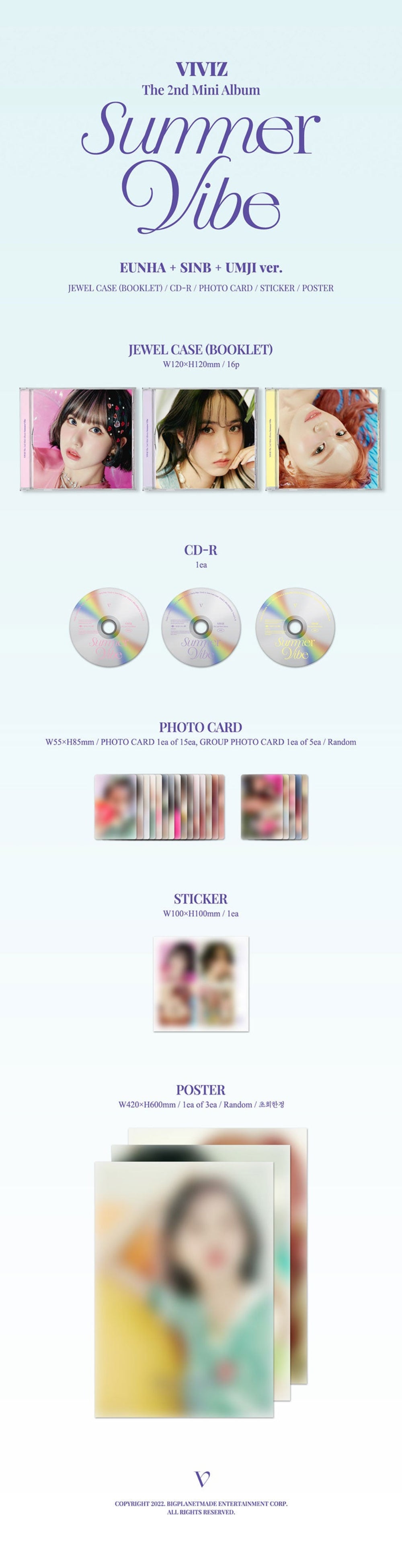 VIVIZ - Summer Vibe [2nd Mini Album - Jewel Case]