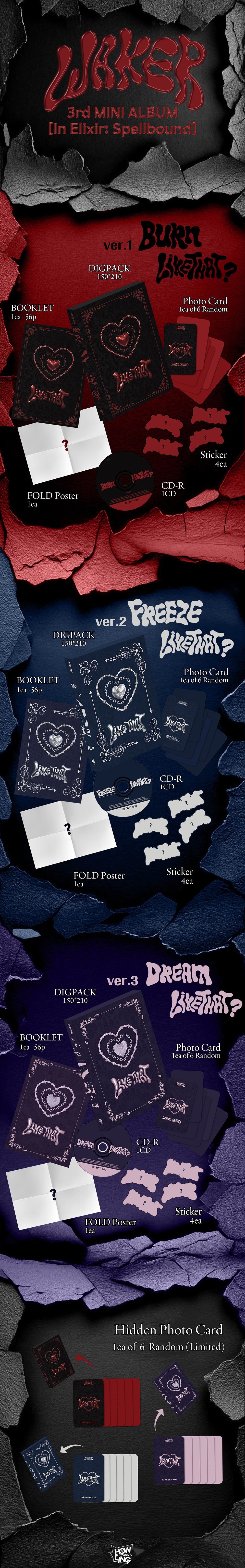 WAKER - In Elixir: Spellbound [3rd Mini Album]