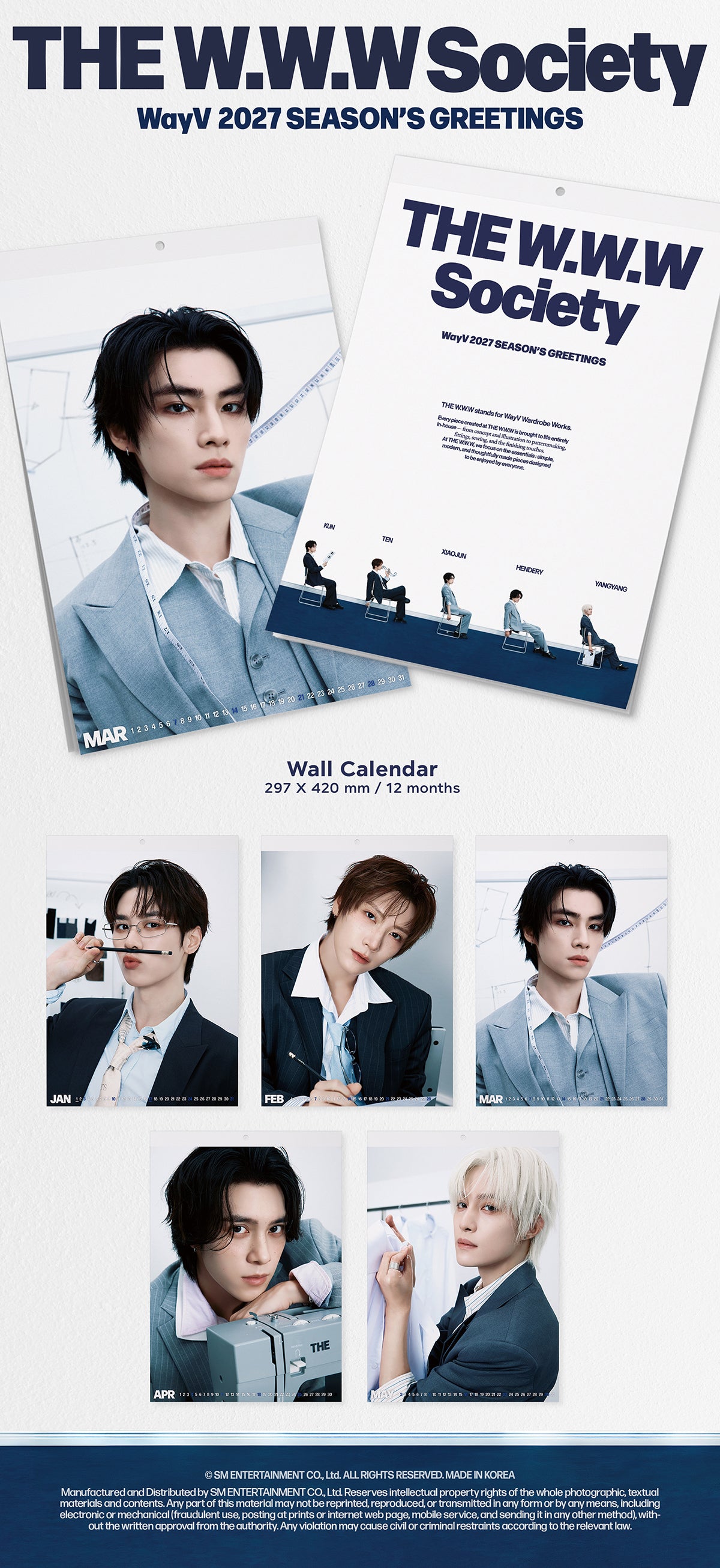 [PRE-ORDER] WayV - 2027 Season's Greetings Set [THE W.W.W Society] gallery image 2