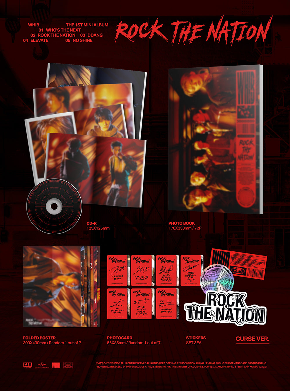 WHIB - ROCK THE NATION [1st Mini Album] gallery image 2