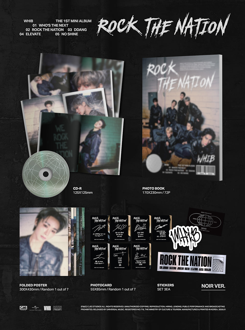 WHIB - ROCK THE NATION [1st Mini Album] gallery image 1