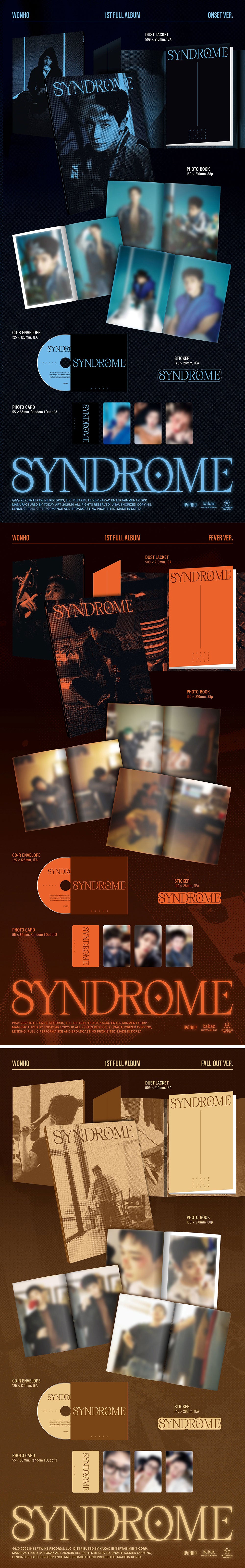 [PRE-ORDER] WONHO - SYNDROME [1st Full Album]
