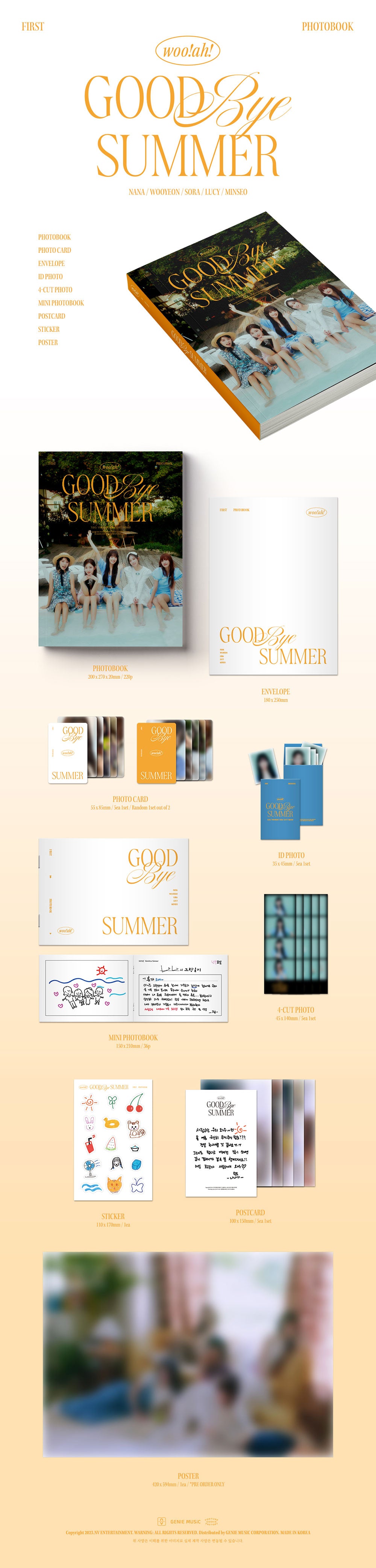 woo!ah! - GOODBYE SUMMER [1st Photobook]