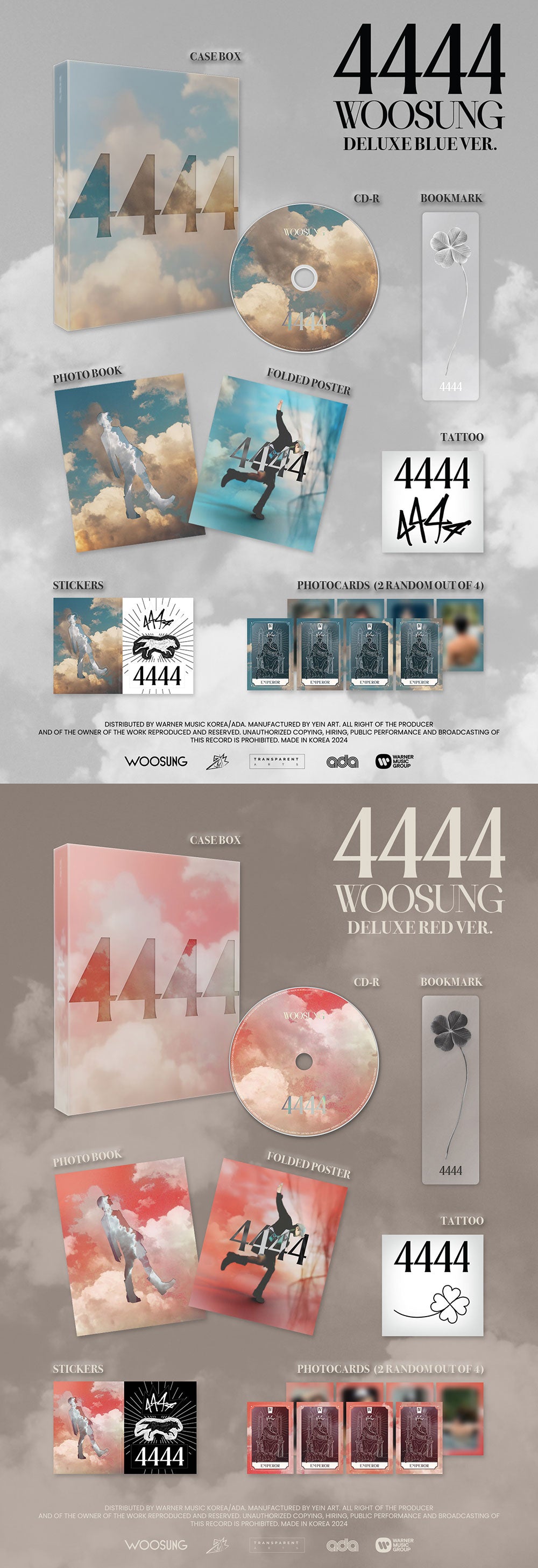 WOOSUNG - 4444 [2nd Album - Deluxe Ver.]