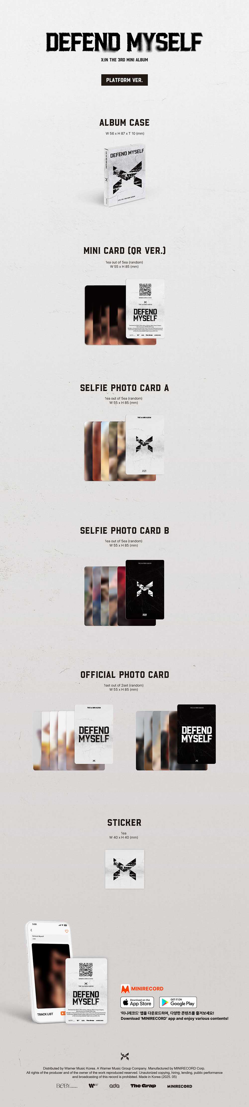 X:IN - Defend Myself [3rd Mini Album - Platform Ver.]