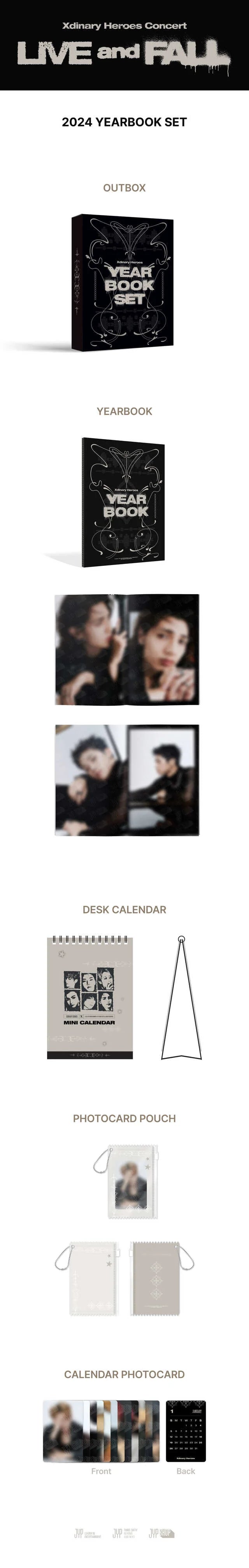 Xdinary Heroes - 2024 Yearbook Set ['LIVE and FALL' Concert Official MD]