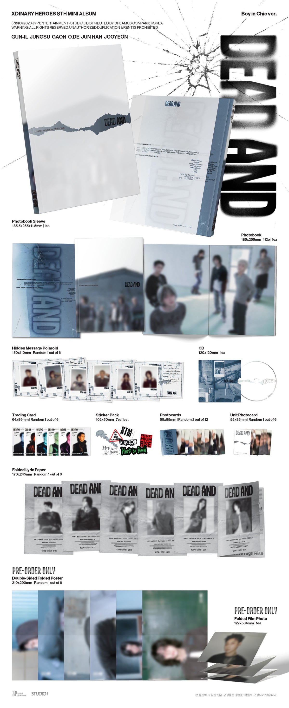 Xdinary Heroes - DEAD AND [8th Mini Album - Photobook Ver.] gallery image 1