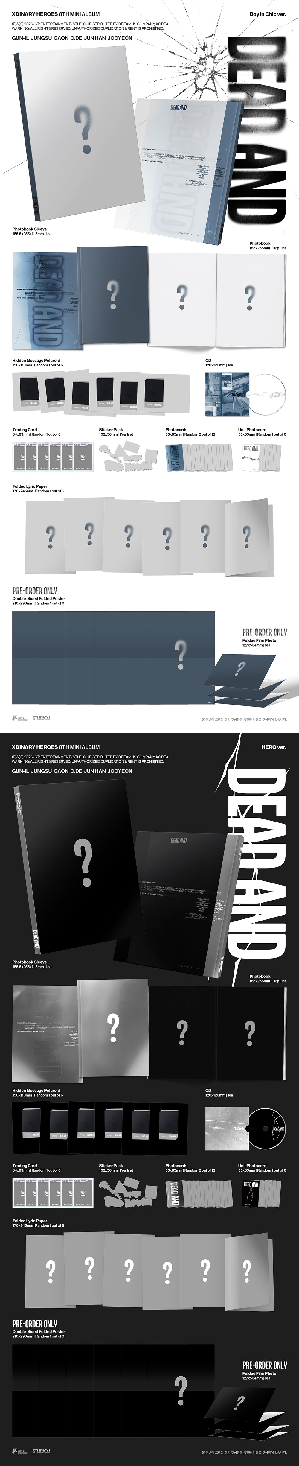 [PRE-ORDER] Xdinary Heroes - DEAD AND [8th Mini Album - Photobook Ver.]
