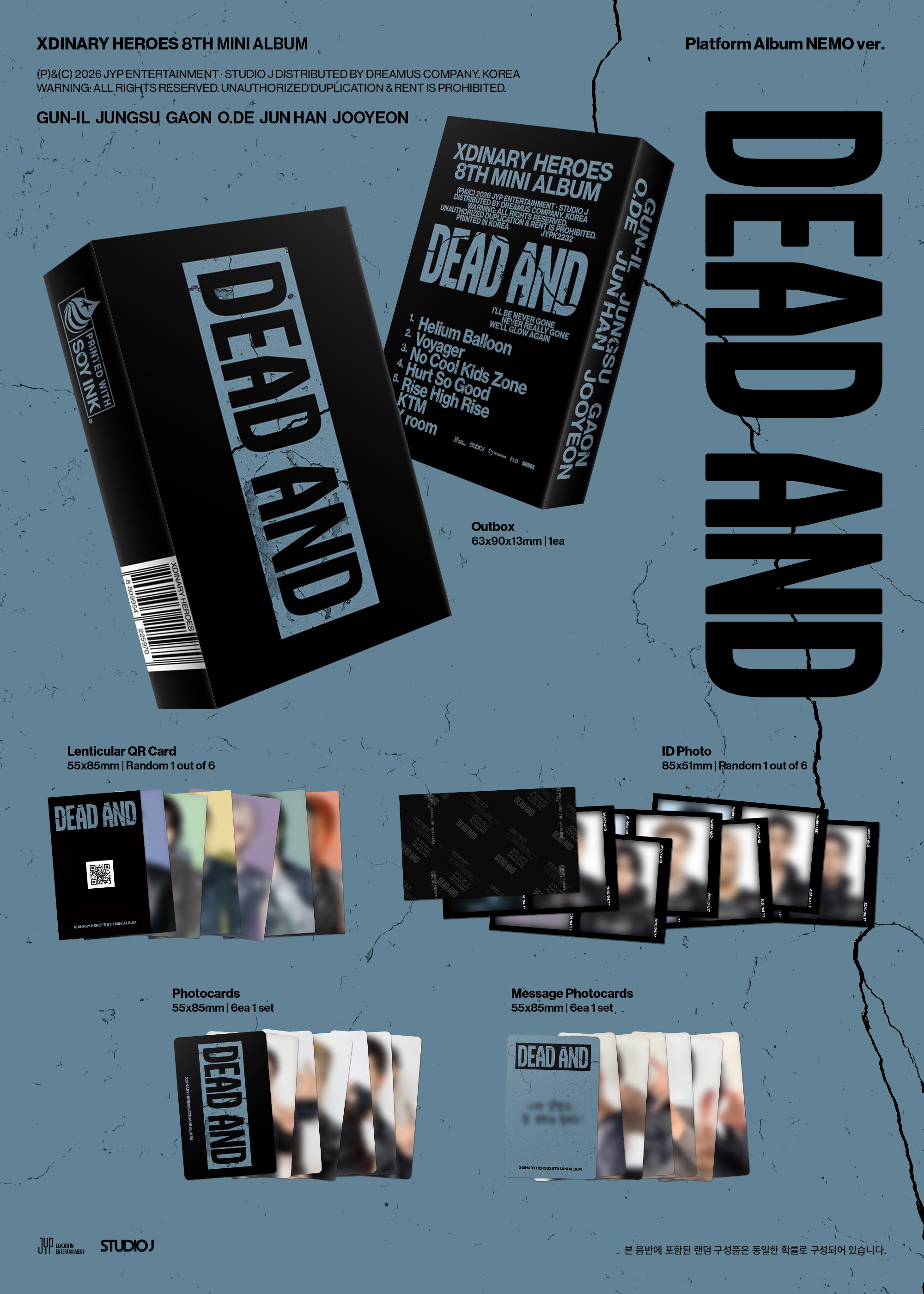 Xdinary Heroes - DEAD AND [8th Mini Album - Platform Nemo Ver