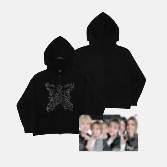 Xdinary Heroes Knit Hood Zip Up Beautiful Mind WORLD TOUR FINALE IN SEOUL Official MD - main image