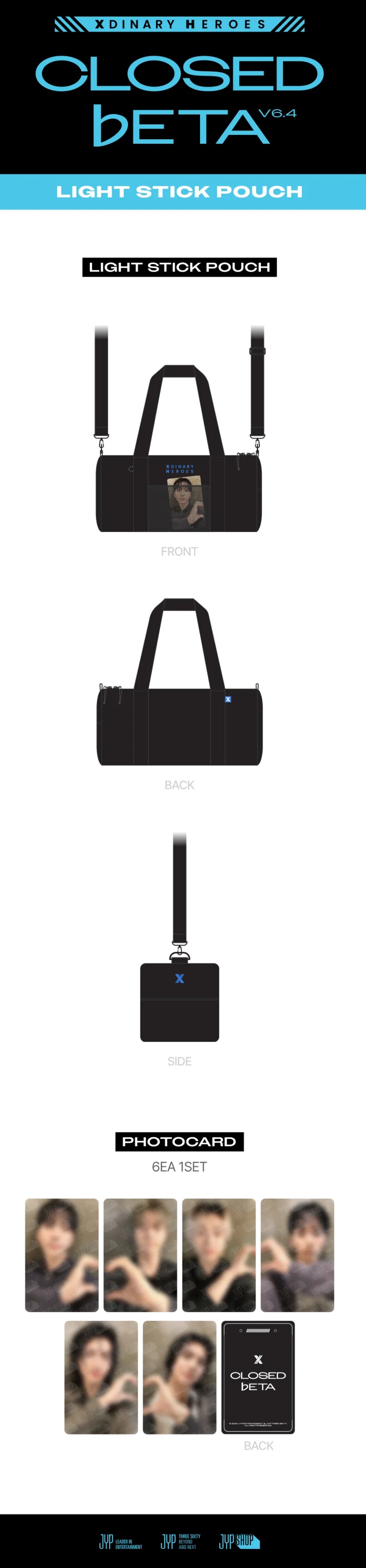 BTOB ユクソンジェ ペンライトポーチ Xdinary Heroes - Light Stick Pouch [Concert Closed Beta : v6.4