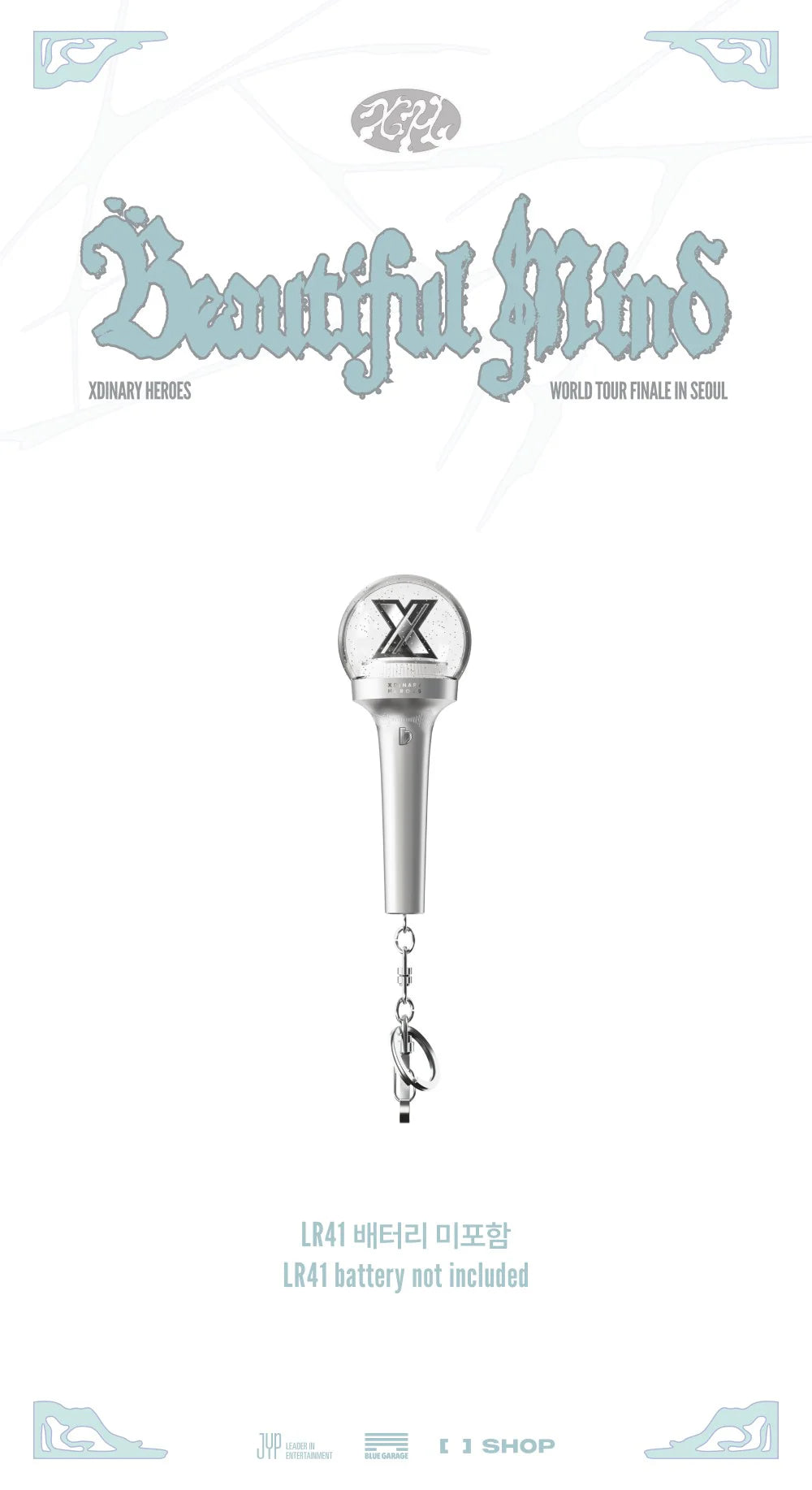 Xdinary Heroes - Light Stick Mini Keyring ['Beautiful Mind' WORLD