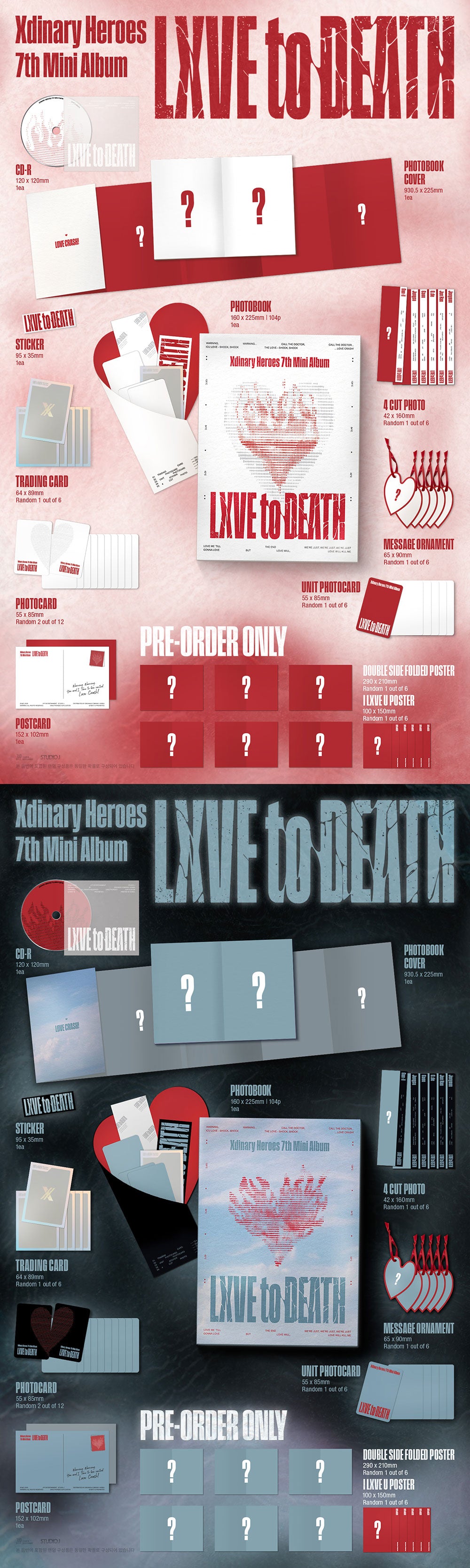 [PRE-ORDER] Xdinary Heroes - LXVE to DEATH [7th Mini Album - Photobook Ver.]