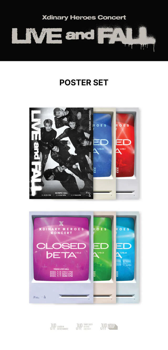 Xdinary Heroes - Poster Set ['LIVE and FALL' Concert Official MD]