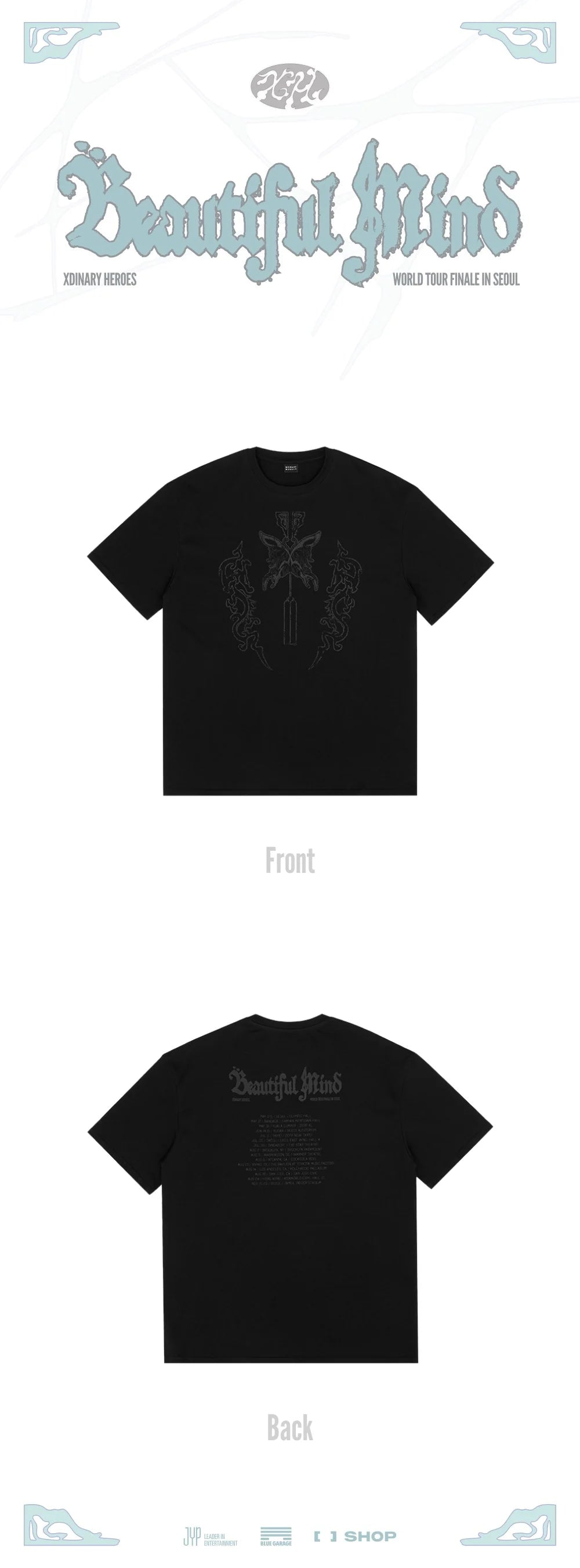 Xdinary Heroes - T-Shirt ['Beautiful Mind' WORLD TOUR FINALE IN SEOUL Official MD]