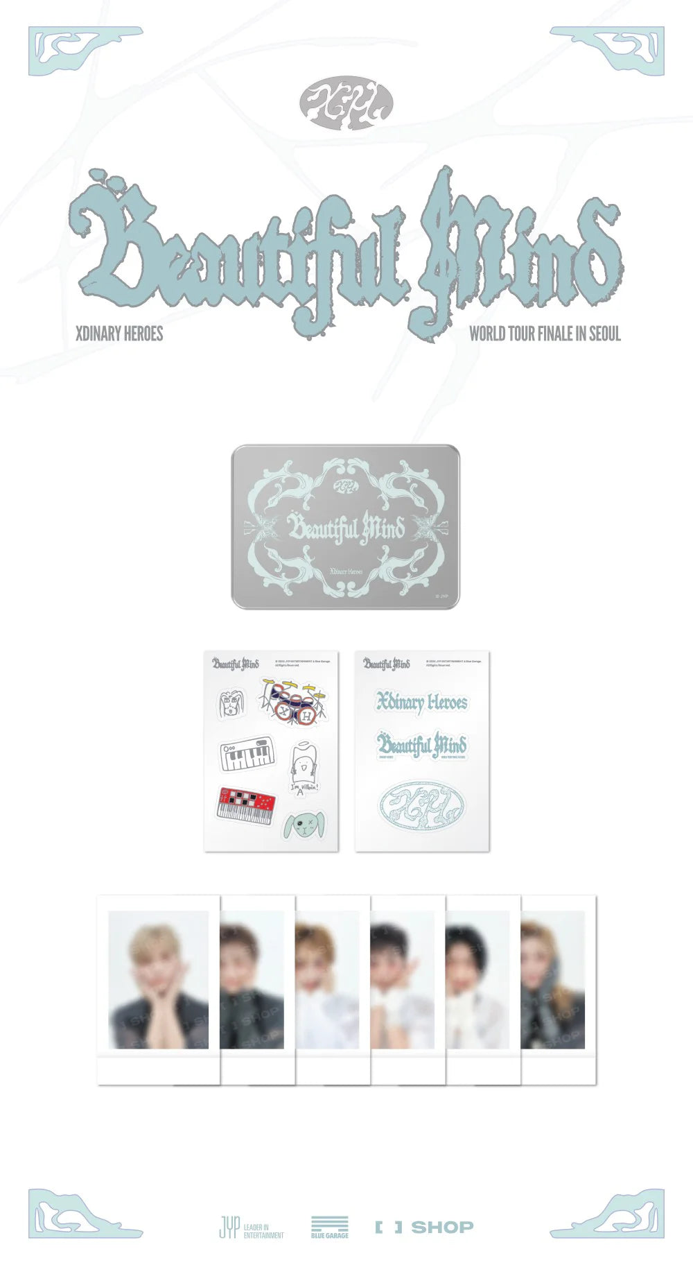 Xdinary Heroes エクディズ イルコン グッズ MD 会場限定トレカ Xdinary Heroes - Tin Case Set ['Beautiful Mind' WORLD TOUR FINALE