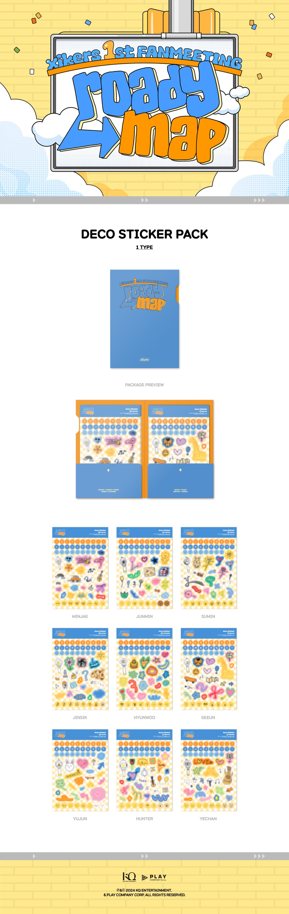 xikers - Deco Sticker Pack [1st Fanmeeting : roadYmap]