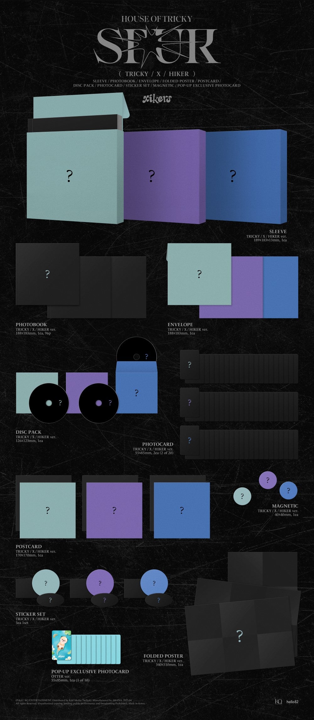 xikers - HOUSE OF TRICKY : SPUR [5th Mini Album - POP-UP Exclusive Ver.]