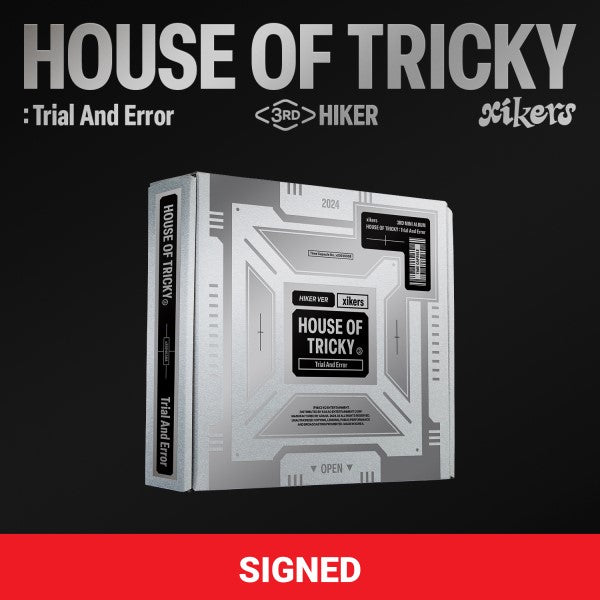 XIKERS HOUSE OF TRICKY Trial And Error 3rd Mini Album - Signed US Exclusive HIKER version image