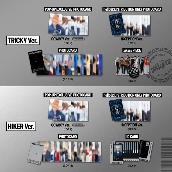 XIKERS HOUSE OF TRICKY Trial And Error 3rd Mini Album - US Exclusive POP-UP Version Photocards Preview 2