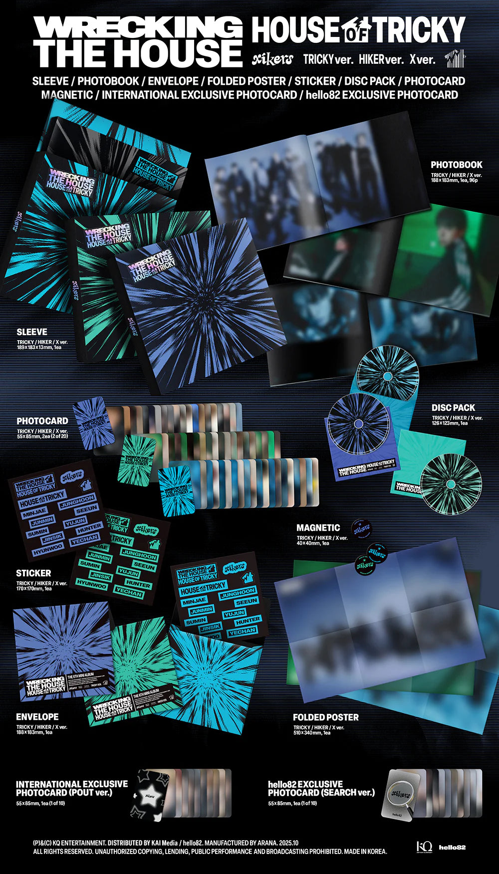 xikers - HOUSE OF TRICKY : WRECKING THE HOUSE [6th EP Album - POP-UP Exclusive Ver.]