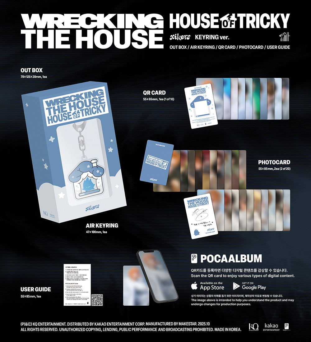 xikers - HOUSE OF TRICKY : WRECKING THE HOUSE [6th Mini Album - Keyring Ver.]