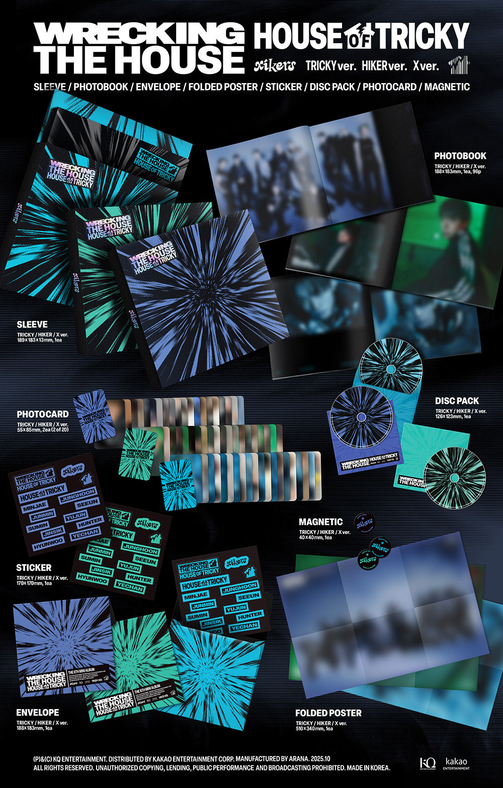 xikers - HOUSE OF TRICKY : WRECKING THE HOUSE [6th Mini Album]