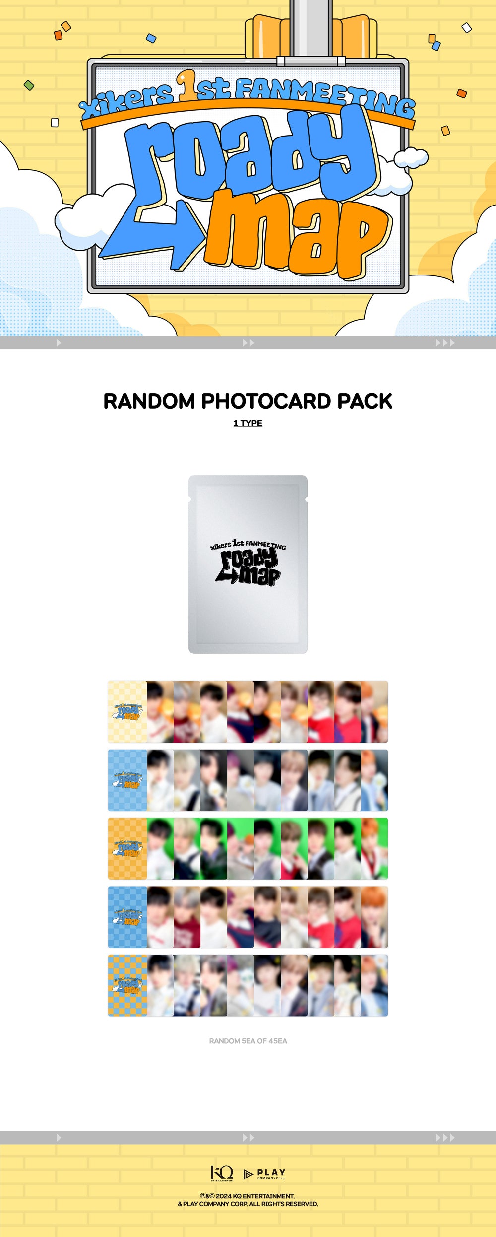 xikers - Random Photocard Pack [1st Fanmeeting : roadYmap]