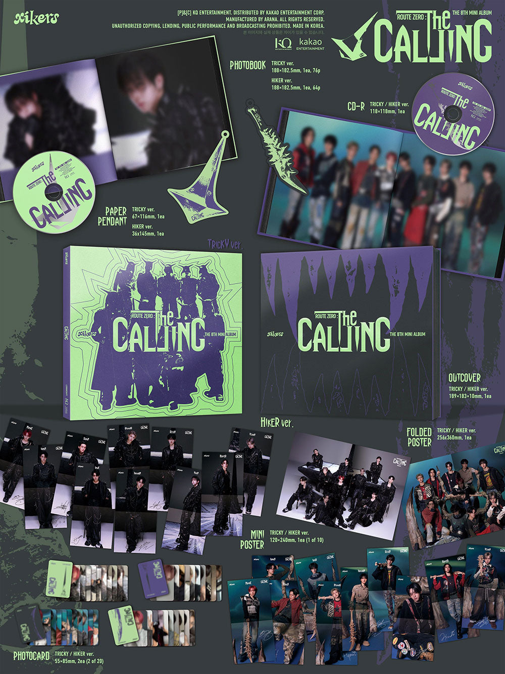 [PRE-ORDER] xikers - ROUTE ZERO : The CALLING [8th Mini Album] gallery image 1