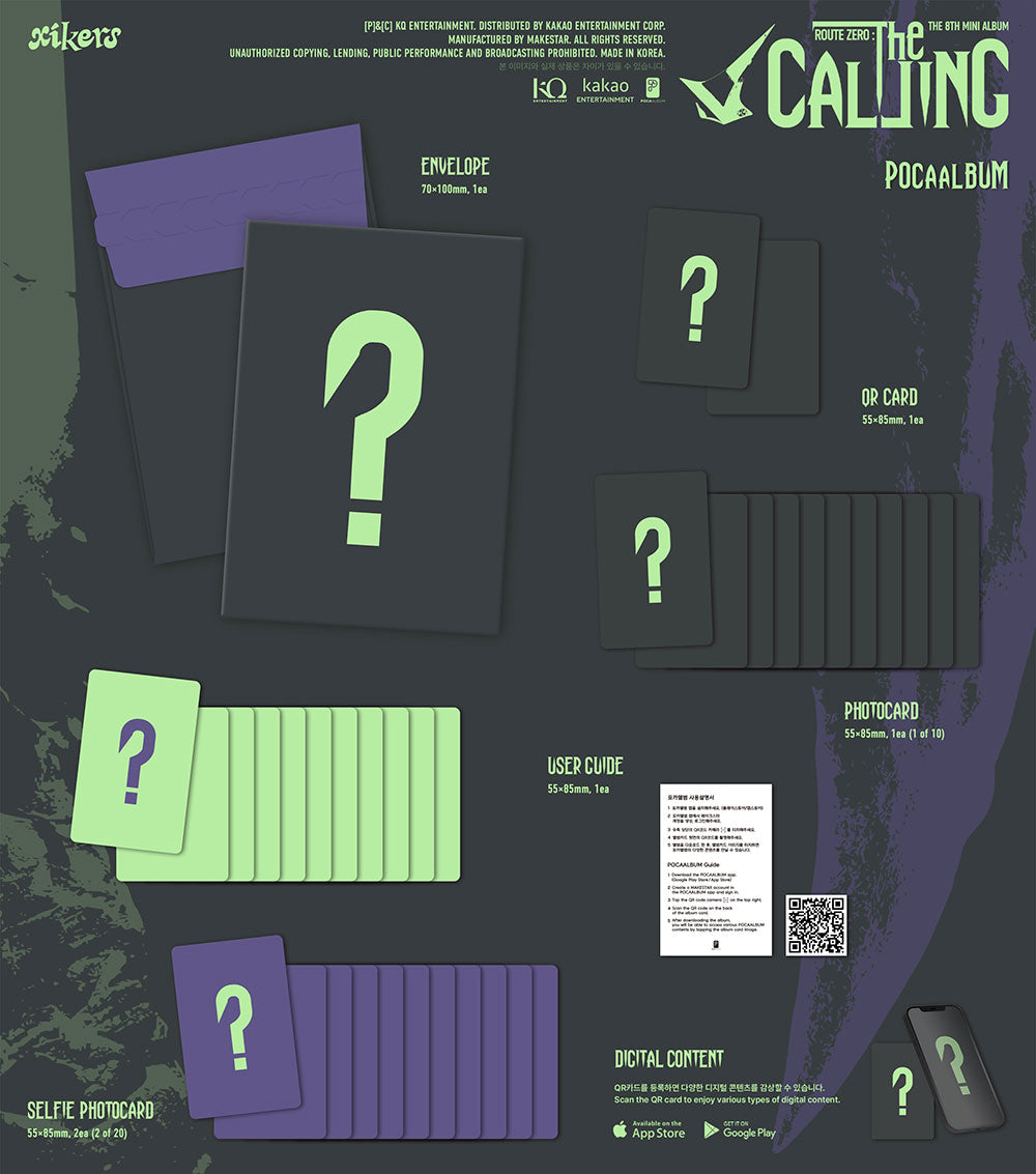 [PRE-ORDER] xikers - ROUTE ZERO : The CALLING [8th Mini Album - POCA Ver.] gallery image 1