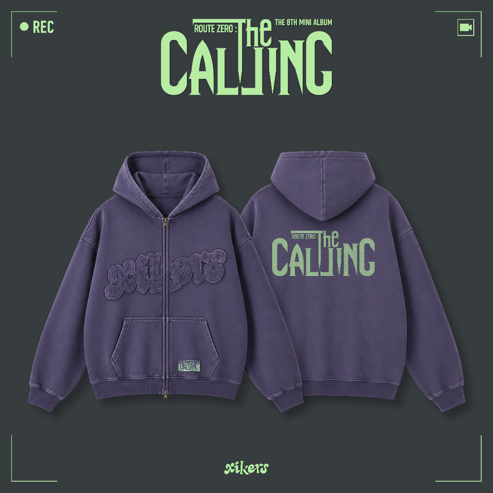 xikers Washed Zip Up Hoodie ROUTE ZERO The CALLING Official MD - Main Image