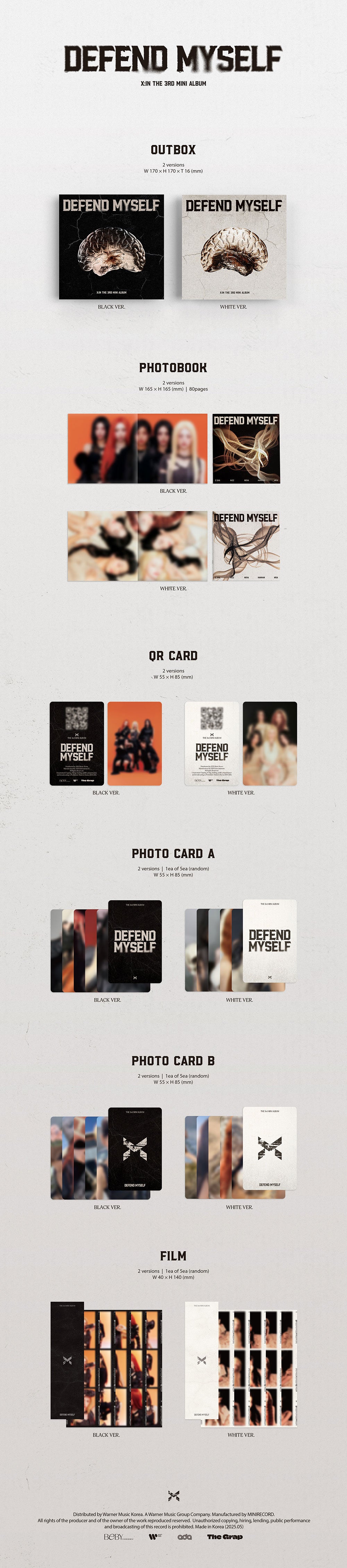 X:IN Defend Myself [3rd Mini Album - Photobook Platform Ver.]