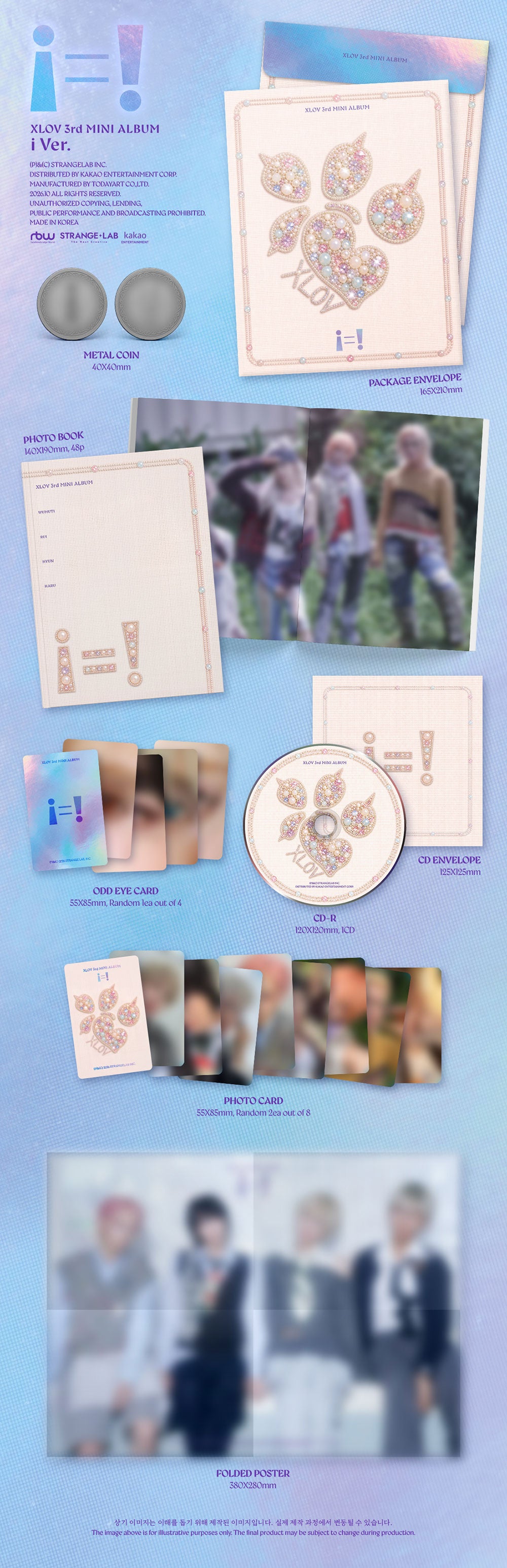 [PRE-ORDER] XLOV - i=! [3rd EP Album - i Ver.] gallery image 1