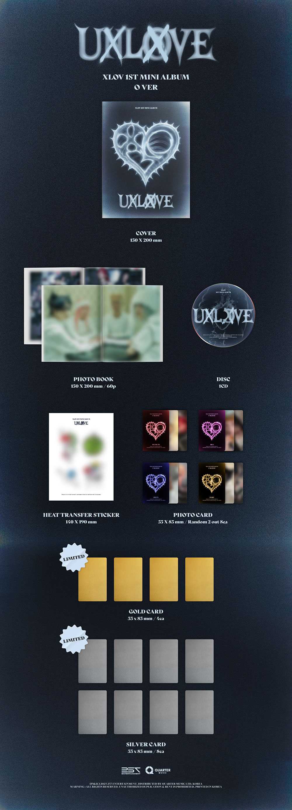 XLOV - UXLXVE [1st Mini Album] - K PLACE