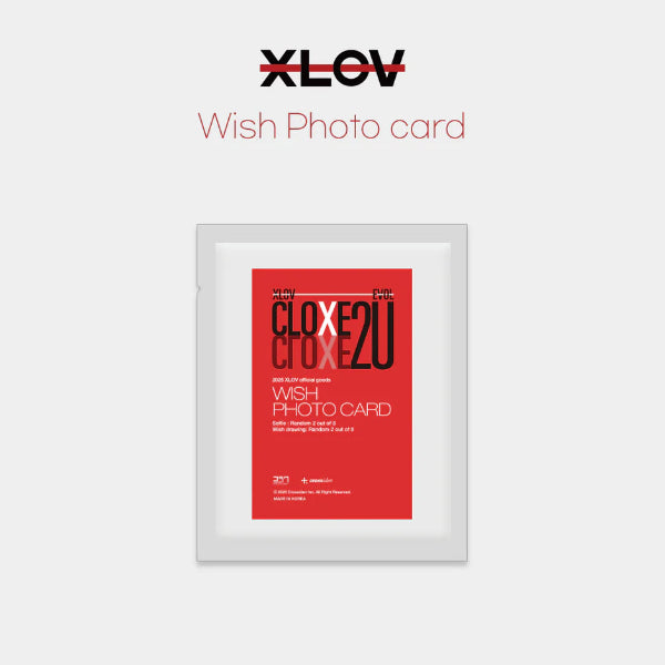 XLOV Wish Photocard CLOXE 2U Fanmeeting Official MD - Main Image
