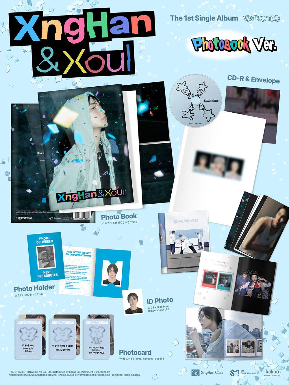 XngHan&Xoul - Waste No Time [1st Single Album - Photobook Ver.]