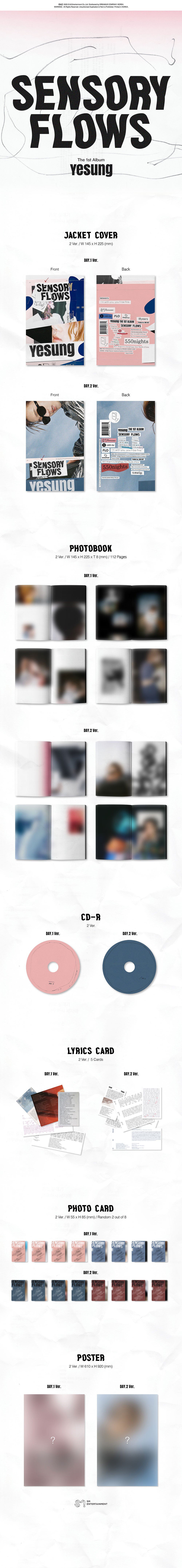 YESUNG - Sensory Flows [1st Album]
