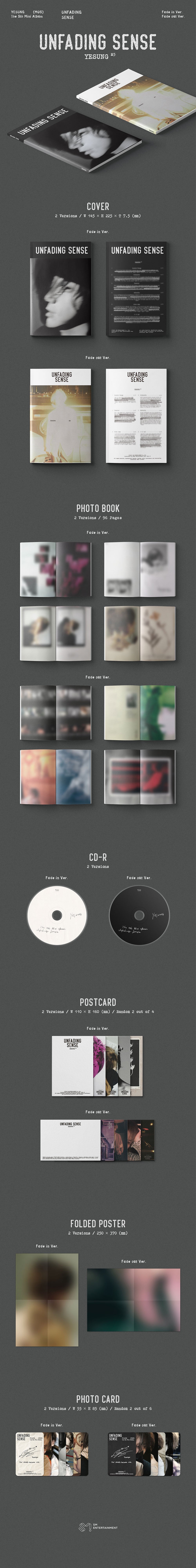 YESUNG - Unfading Sense [5th Mini Album - Photobook Ver.]