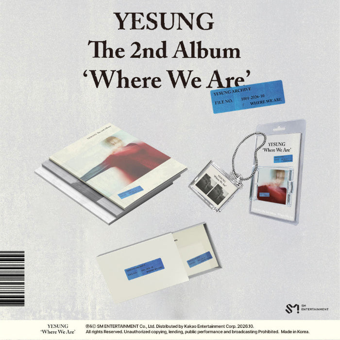 YESUNG Where We Are 2nd Album 3 Set Package - main image 