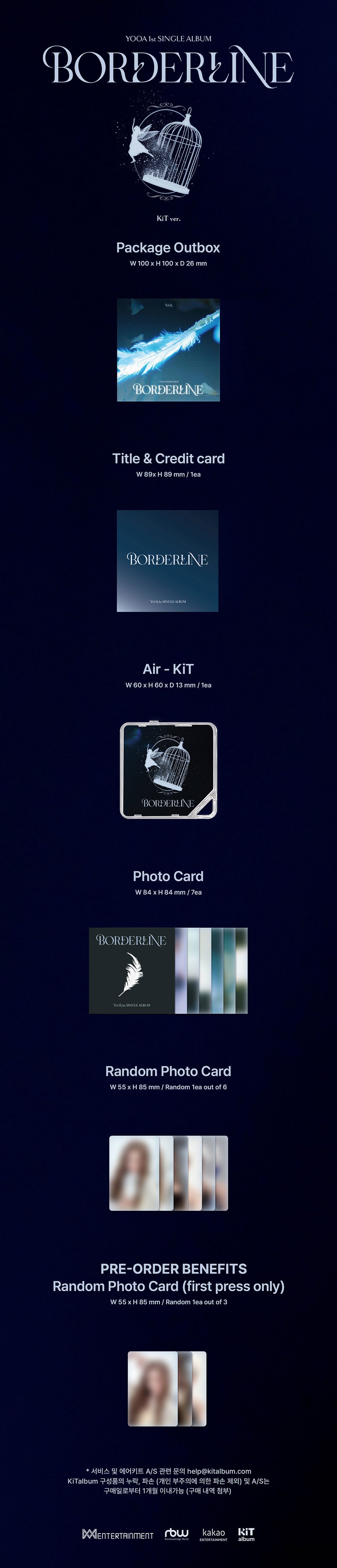 YOOA - Borderline [1st Single Album - KiT Ver.]