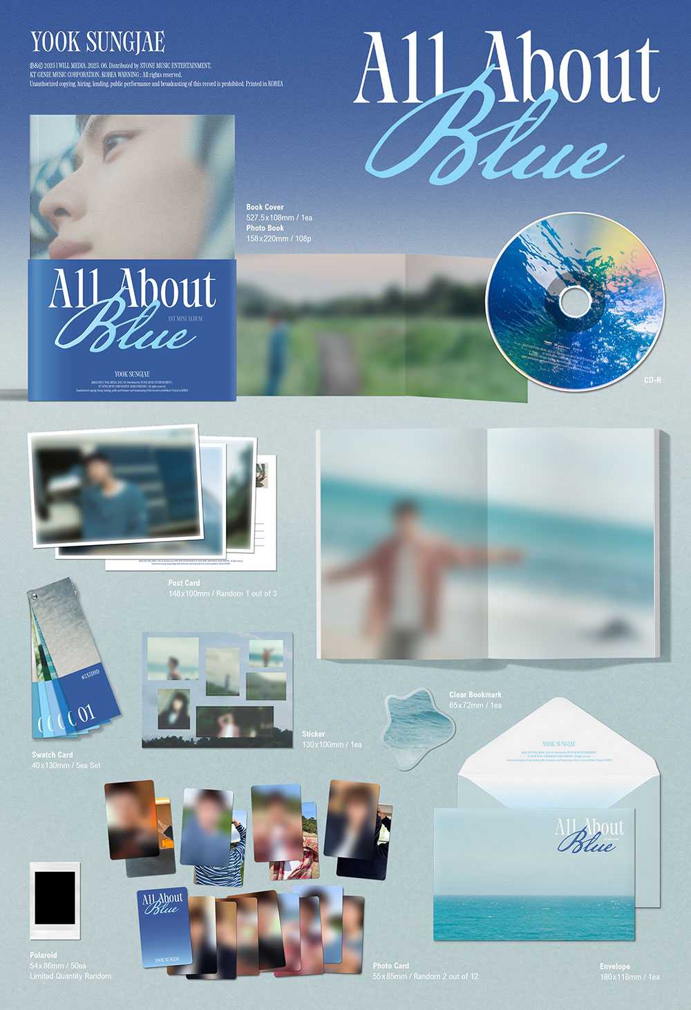YOOK SUNGJAE - All About Blue [1st Mini Album]