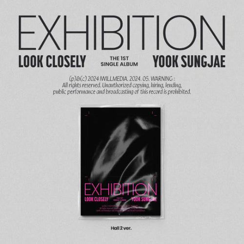 YOOK SUNGJAE EXHIBITION Look Closely 1st Single Album Hall 2 Ver.