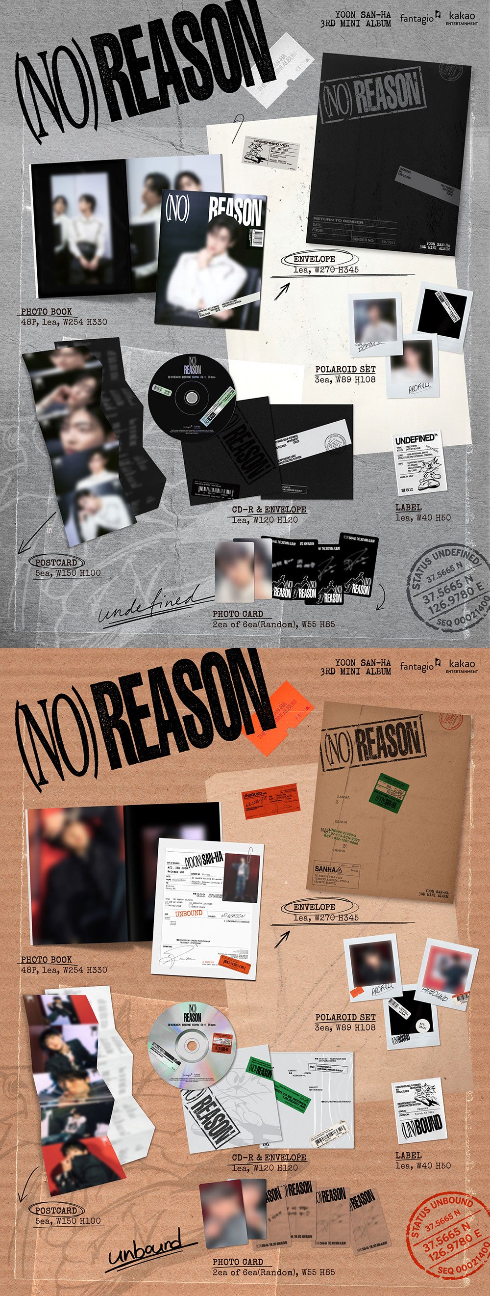 YOON SAN-HA - NO REASON [3rd Mini Album]