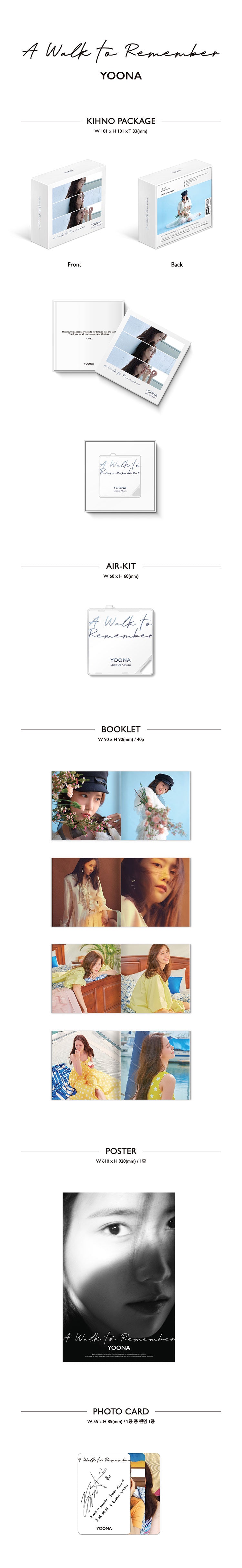 YOONA - A Walk To Remember [Special Album - KiT Ver.]