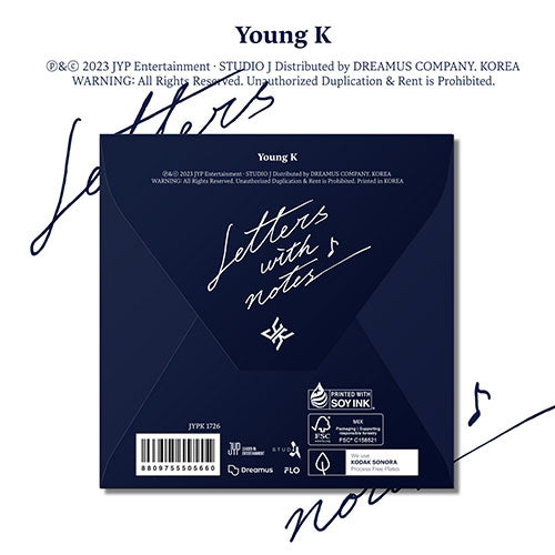 Young K - Letters with notes 1st Full Album Digipack version main image