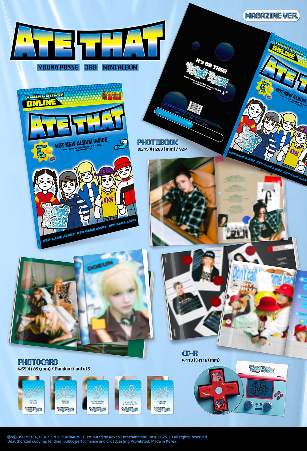 [PRE-ORDER] YOUNG POSSE - ATE THAT [3rd Mini Album - Magazine Ver.]