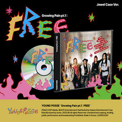 YOUNG POSSE - Growing Pain pt.1 : FREE [4th EP Album - Jewel Case