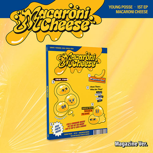 YOUNG POSSE MACARONI CHEESE 1st EP Album Magazine Ver - main image