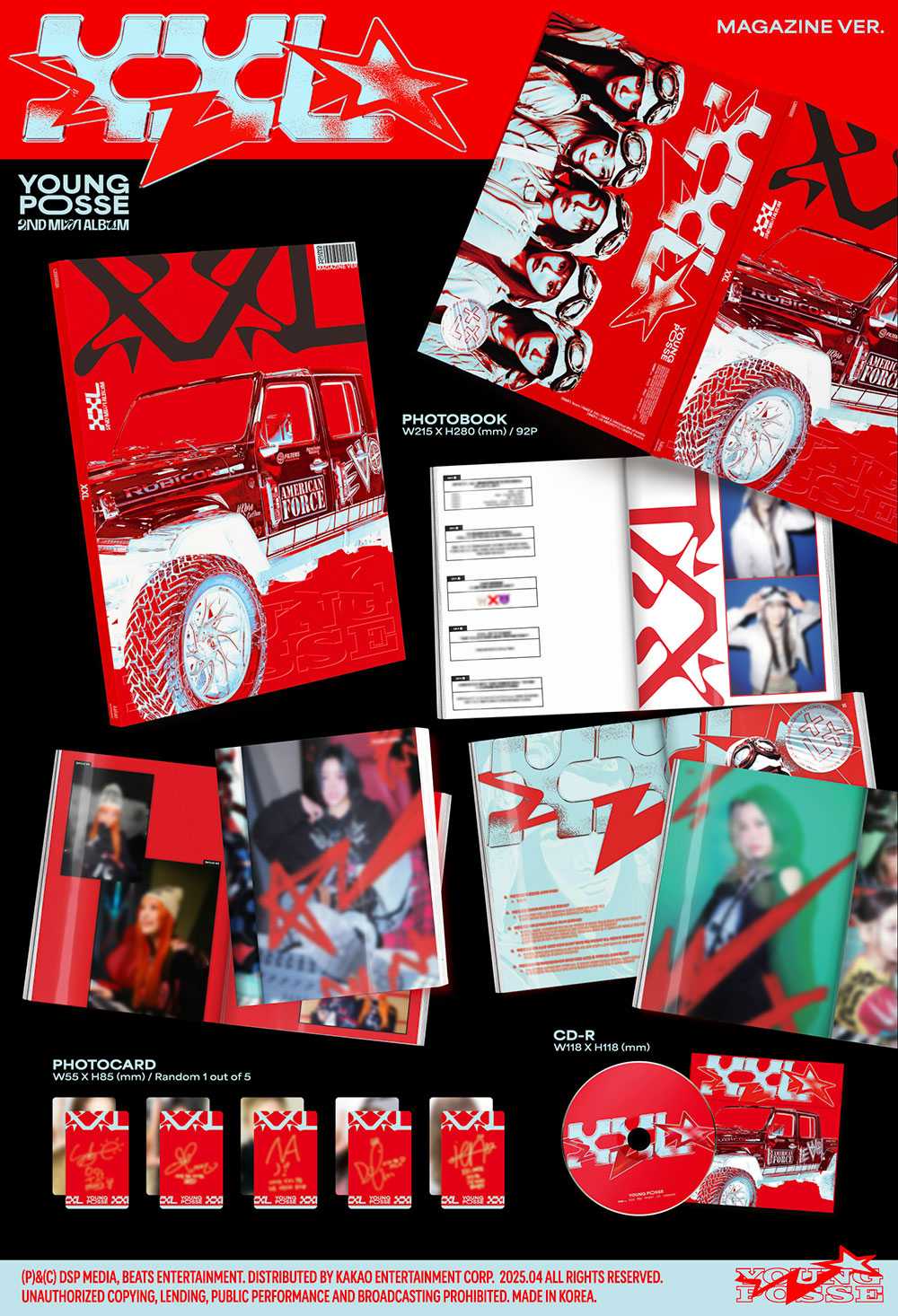 YOUNG POSSE - XXL [2nd EP Album - Magazine Ver.]