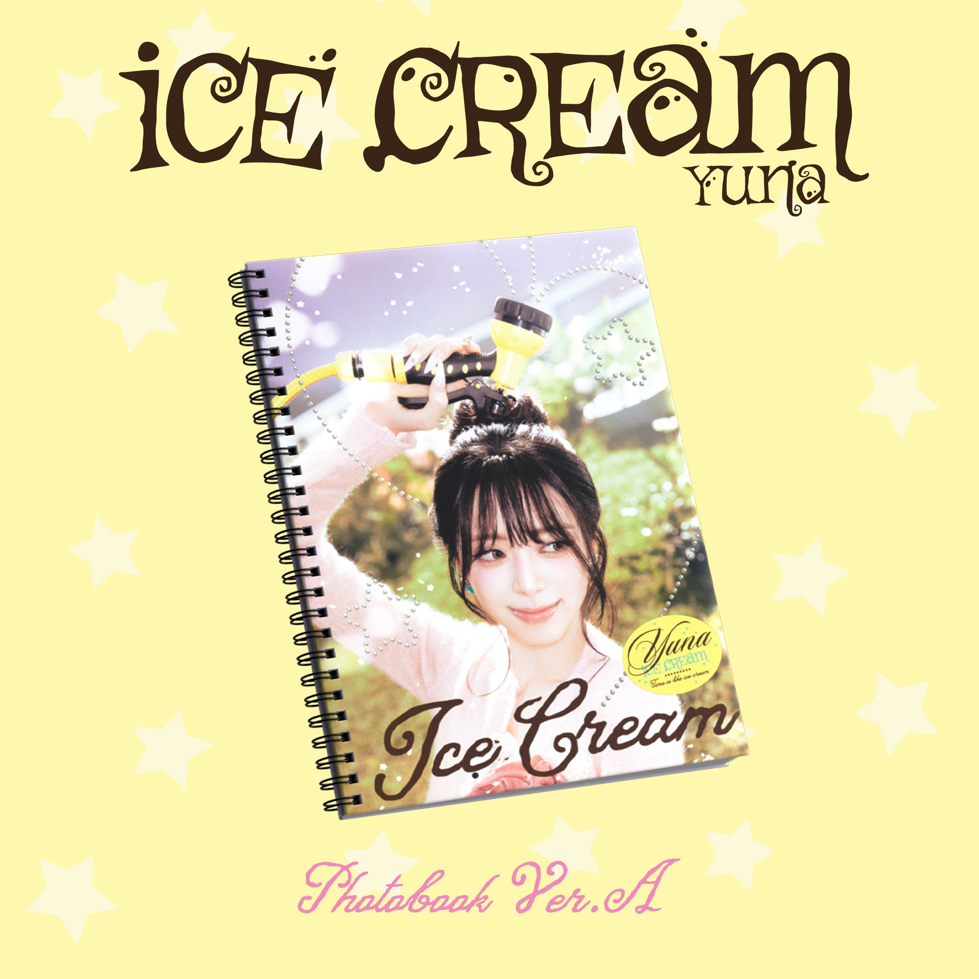 itzy ユナ　yuna solo icecream サノク　事前収録　トレカ YUNA - Ice Cream [1st Mini Album - Photobook Ver.] - K PLACE